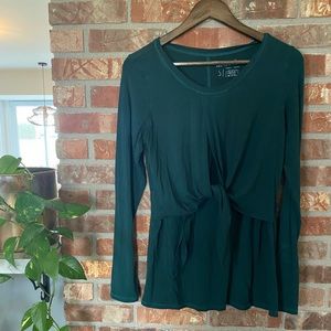 Latched Mama Long Sleeve Front Knot Nursing Shirt